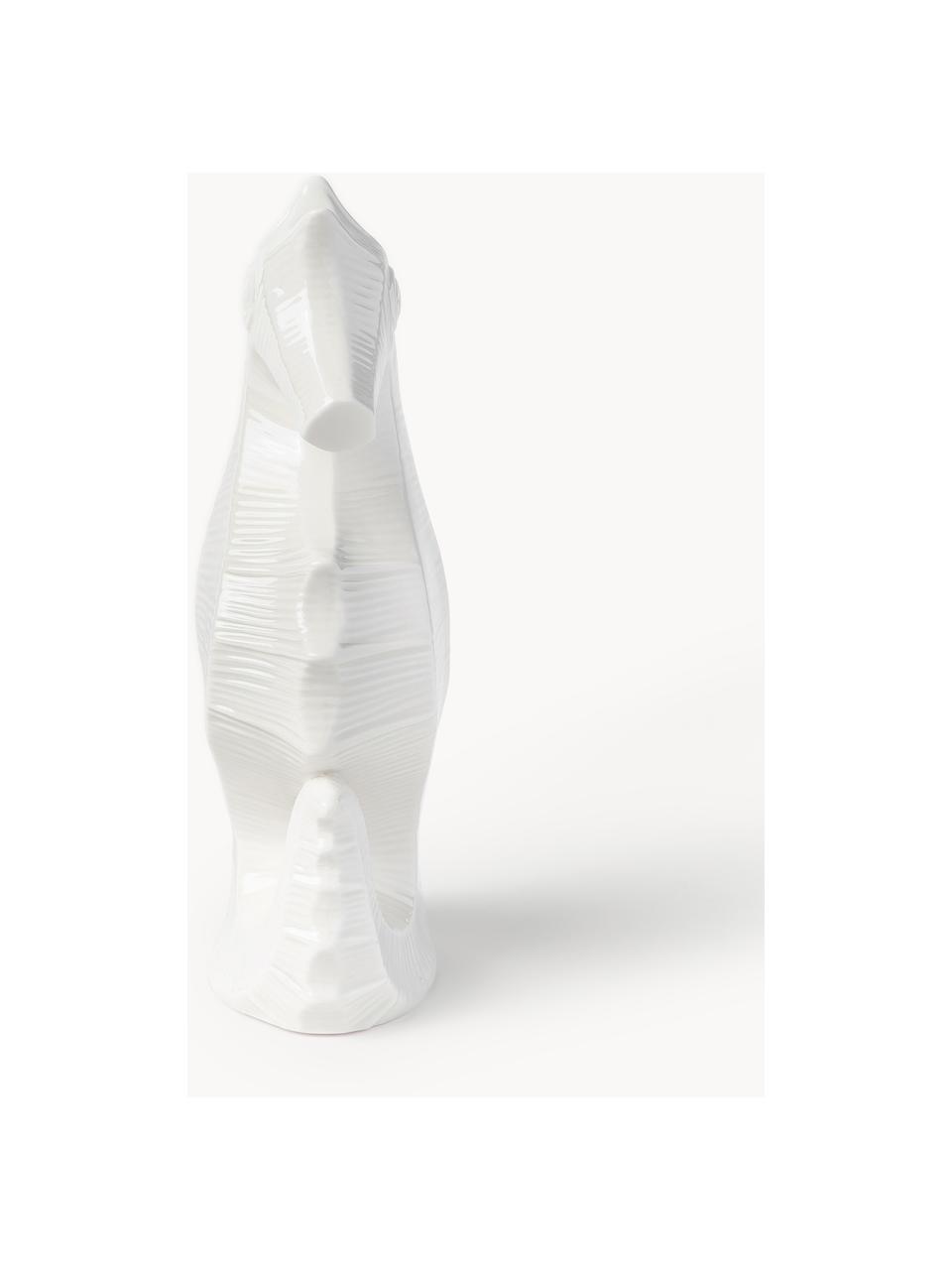 Figura decorativa de porcelana Favignana, Porcelana, Blanco Off White, An 13 x Al 27 cm