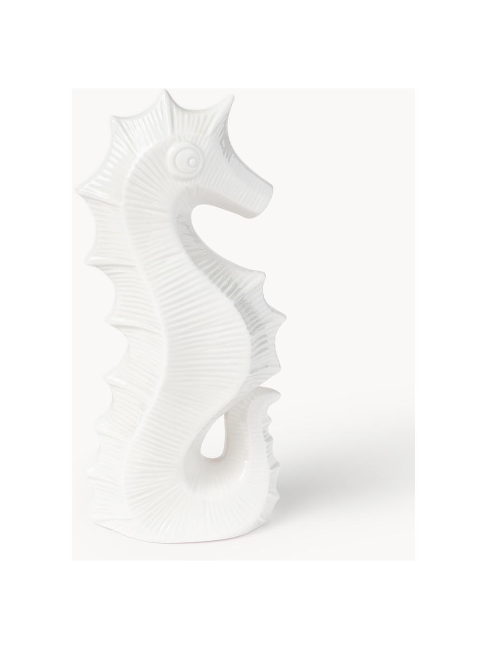 Figura decorativa de porcelana Favignana, Porcelana, Blanco Off White, An 13 x Al 27 cm