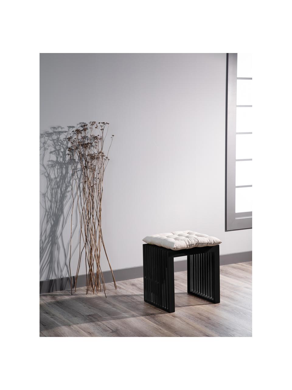 Moderní stolička z mahagonového dřeva Rib, Lakované mahagonové dřevo, Černá, Š 45 cm, V 43 cm