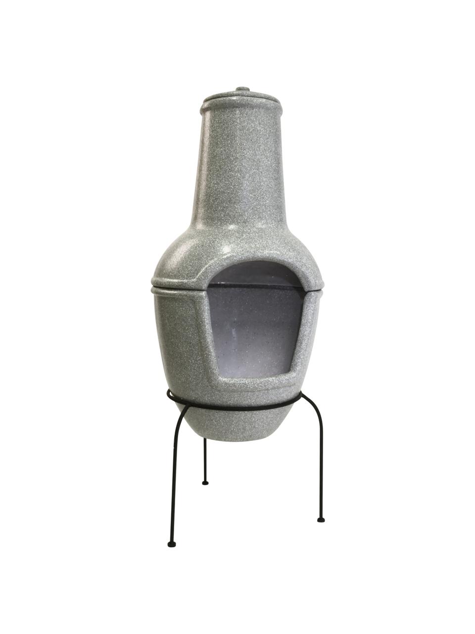 Estufa de patio Cozy, Estructura: metal recubierto, Gris, Ø 44 x Al 112 cm