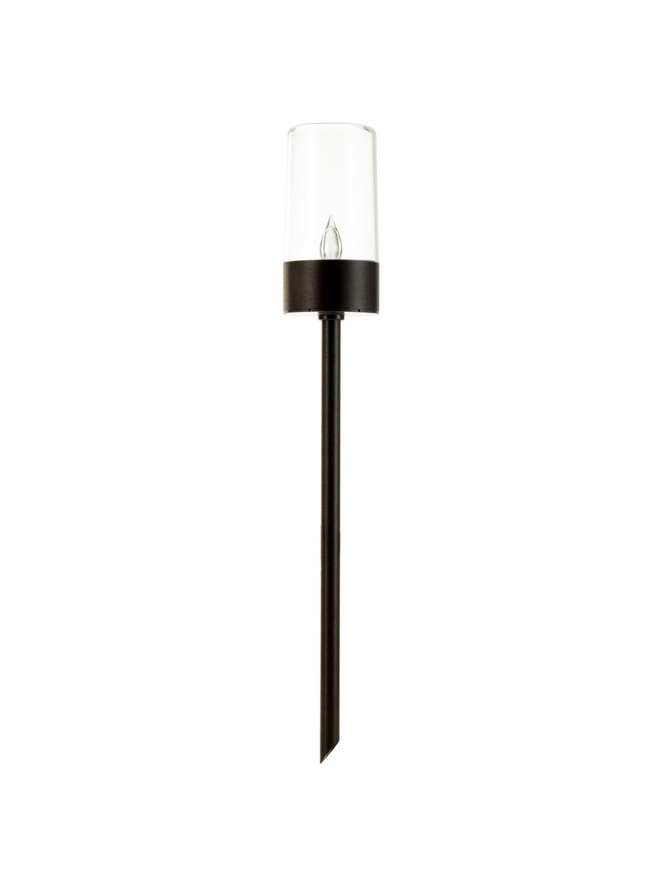 Lampada solare Happiness 2 pz, Paralume: plastica, Nero trasparente, Ø 6 x Alt. 39 cm