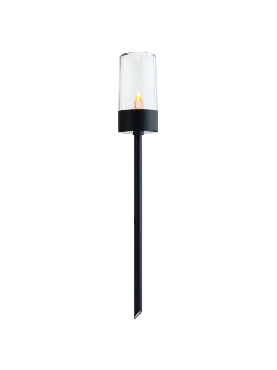 Lampada solare Happiness 2 pz, Paralume: plastica, Nero trasparente, Ø 6 x Alt. 39 cm