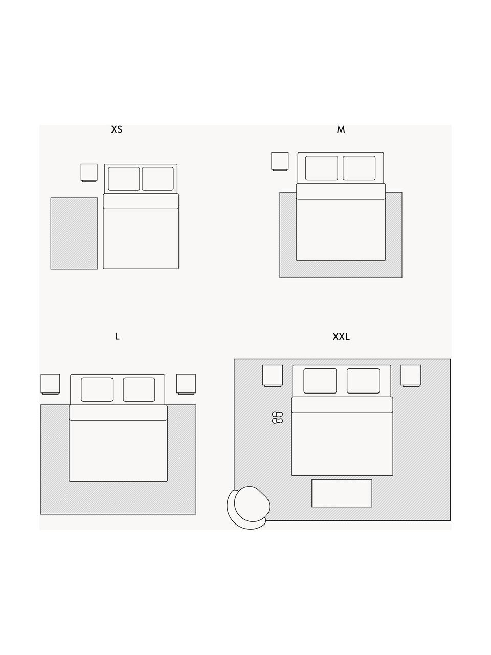 Handgewebter Kinderteppich Clouds mit Hoch-Tief-Effekt, waschbar, Flor: 97 % Baumwolle, 3 % Kunst, Hellbeige, B 90 x L 130 cm (Größe XS)