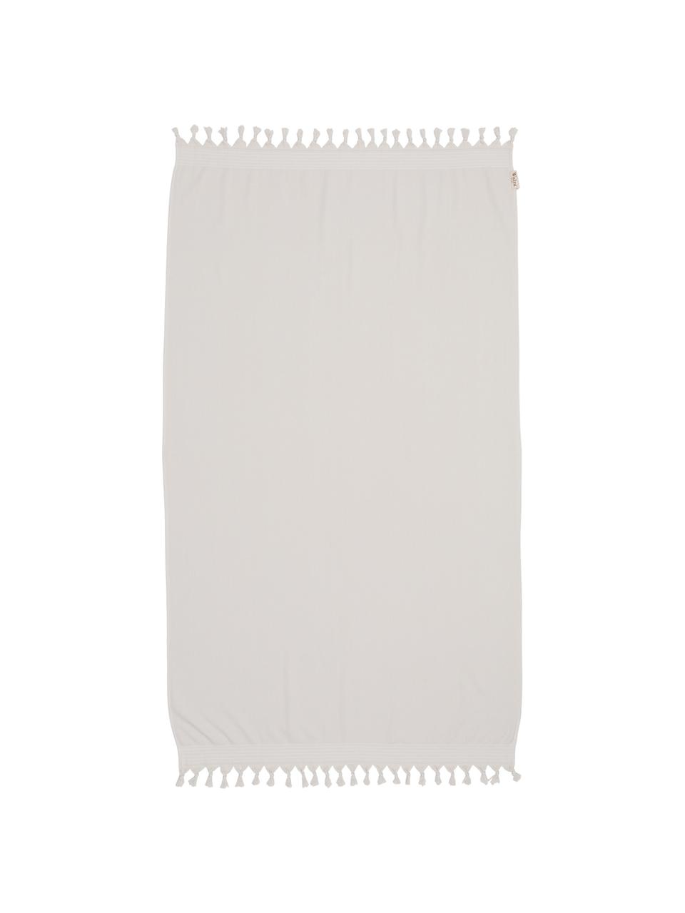 Fouta s froté zadní stranou Soft Cotton, Světle béžová, bílá, Š 100 cm