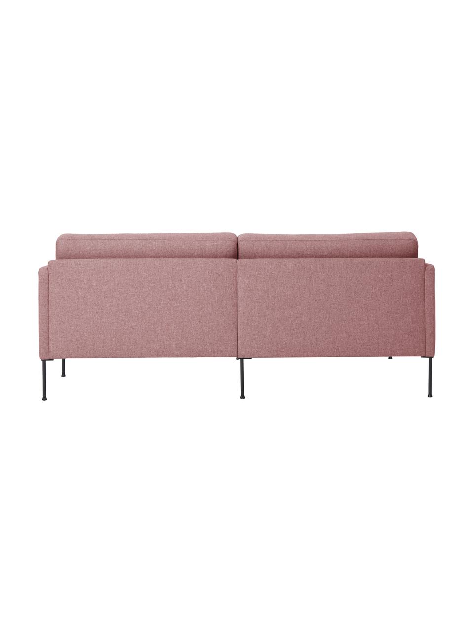 Kleines Samt-Ecksofa Fluente in Rosa
mit Metall-Füßen, Bezug: Samt (100 % Polyester) De, Gestell: Massives Kiefernholz, FSC, Füße: Metall, pulverbeschichtet, Samt Rosa, B 198 x T 152 cm