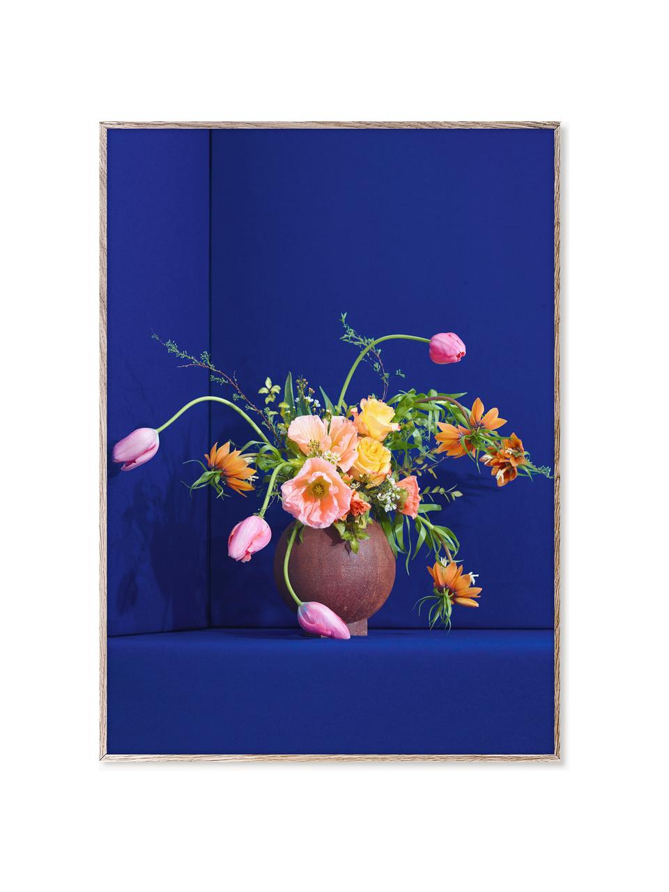 Poster Blomst 01, 230 g mattes veredeltes Papier, Digitaldruck mit 12 Farben.

Dieses Produkt wird aus nachhaltig gewonnenem, FSC®-zertifiziertem Holz gefertigt, Bunt, Royalblau, B 30 x H 40 cm
