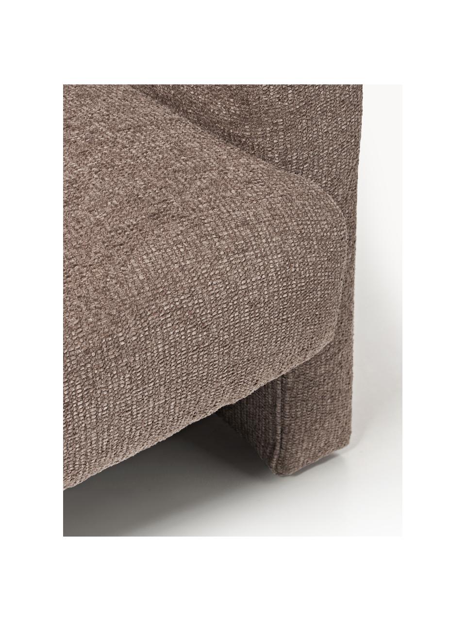 Bouclé-Loungesessel Aven, Bezug: Bouclé (100 % Polyester) , Gestell: Massives Birkenholz, Sper, Korpus: Massives Pinienholz Diese, Bouclé Taupe, B 78 x T 78 cm