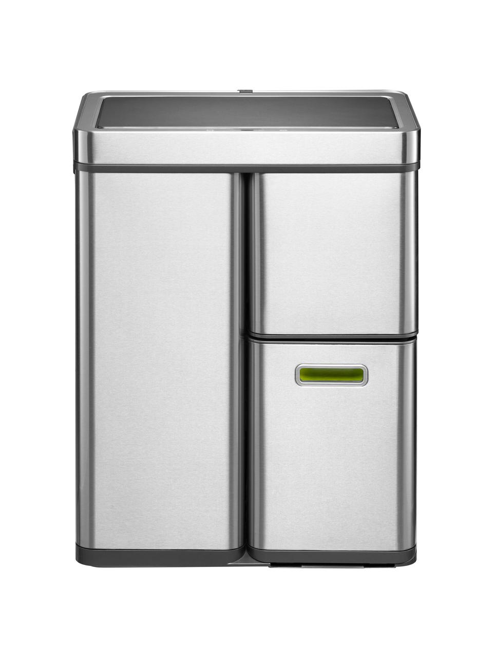 Kosz na śmieci z czujnikiem ruchu Mirage, 30 l + 2 x 15 l, Odcienie srebrnego, S 49 x W 65 cm, 30 l + 2 x 15 l