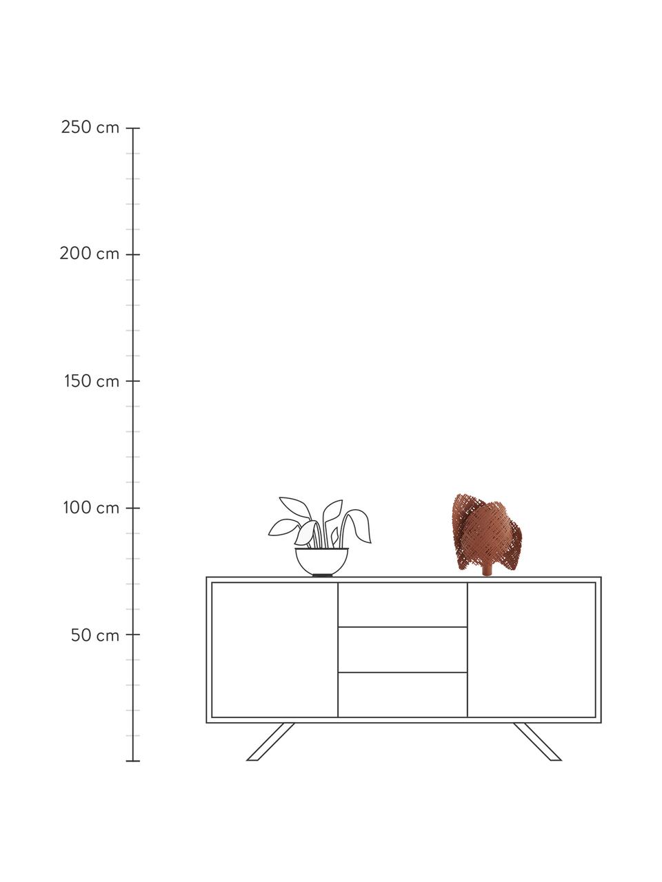 Lámpara de mesa pequeña Tea, Lámpara: ABS reciclado, Cable: plástico, Terracota, An 28 x Al 33 cm