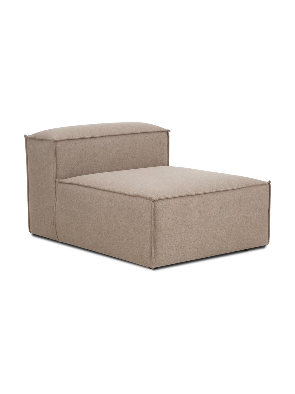 Moduł środkowy Lennon, Tapicerka: 100% poliester Dzięki tka, Stelaż: lite drewno sosnowe, cert, Nogi: tworzywo sztuczne, Brązowa tkanina, S 89 x G 119 cm