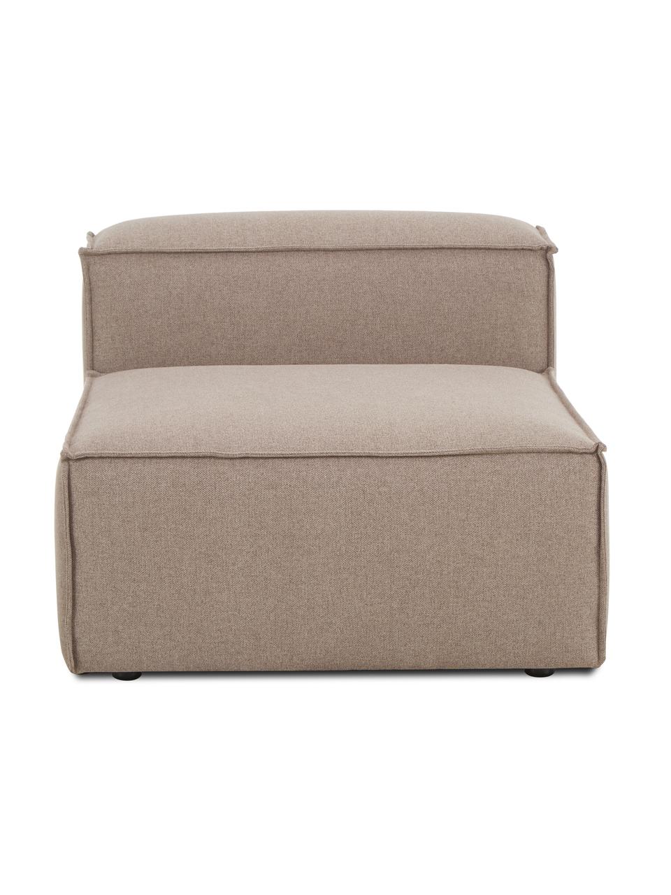 Chauffeuse pour canapé modulable Lennon, Tissu brun, larg. 89 x prof. 119 cm