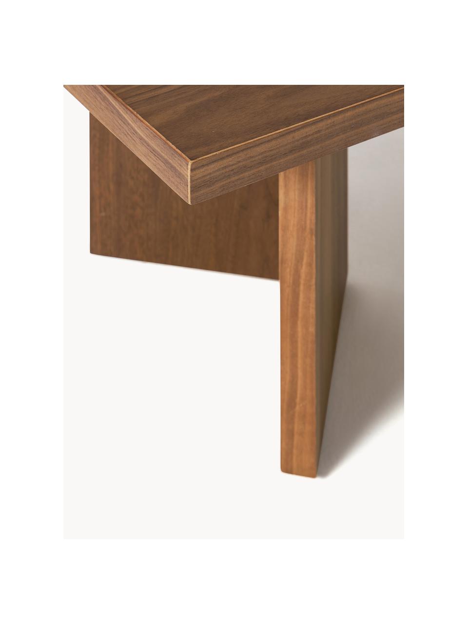 Drevený konferenčný stolík Toni, MDF-doska strednej hustoty s dyhou z orechového dreva, lakované

Tento produkt je vyrobený z trvalo udržateľného dreva s certifikátom FSC®., Dubové drevo, tmavohnedá lakovaná, Š 100 x D 55 cm