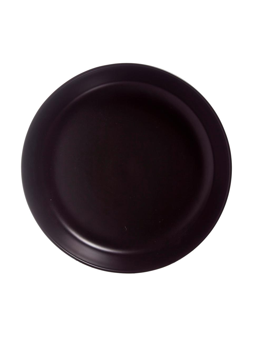 Hlboký tanier Okinawa, 6 ks, Matná čierna
