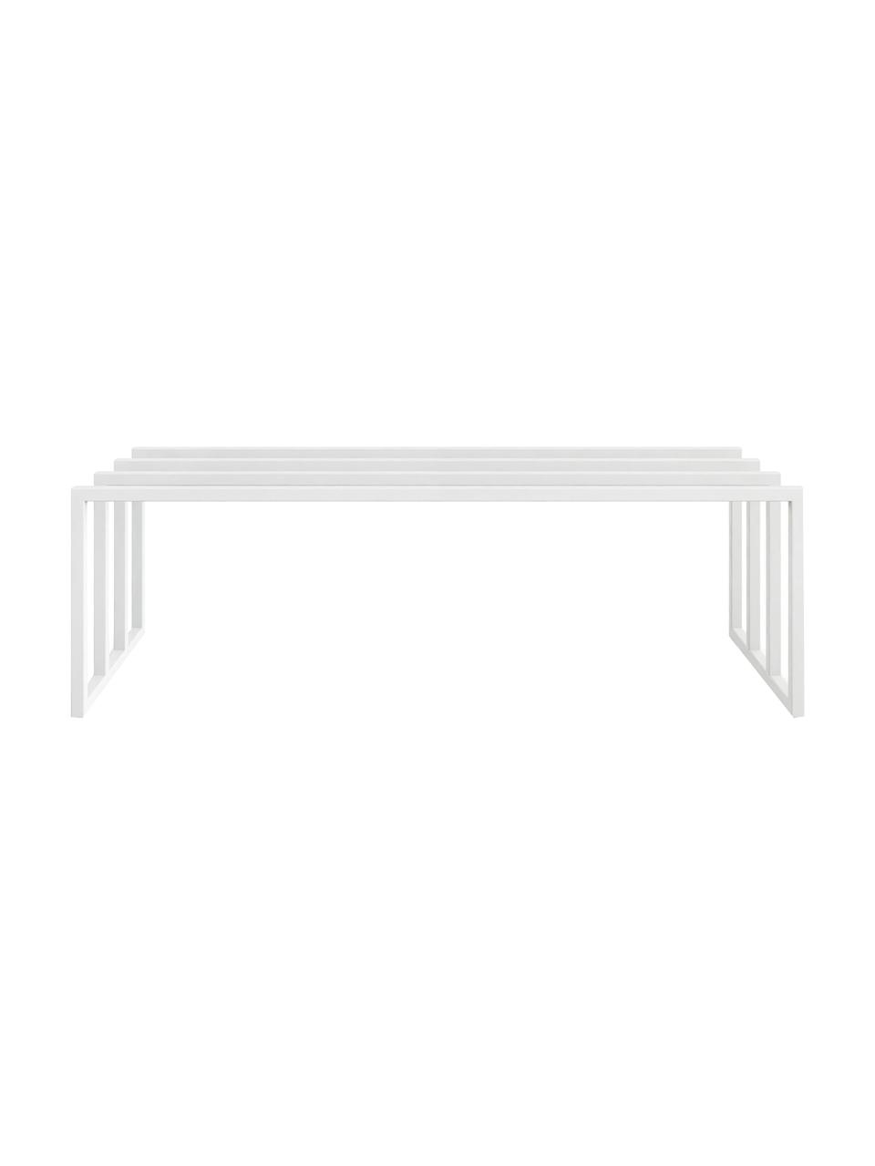 Metall-Schuhregal Bovi, Stahl, pulverbechichtet, Weiss, B 80 x H 25 cm