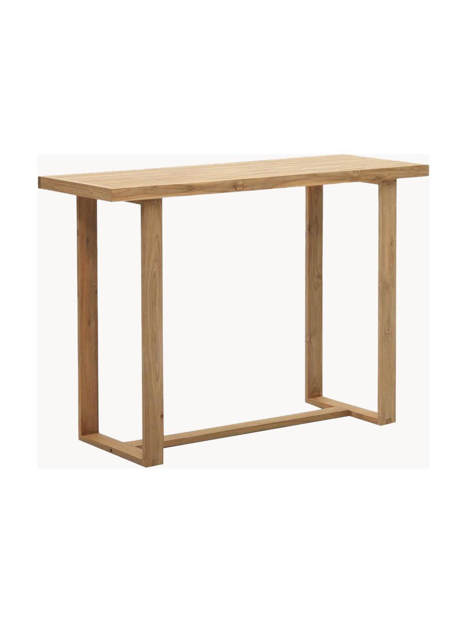 Hoge tafel Canadell van teakhout, H 105 cm, 100% teakhout, Teakhout, B 140 x D 70 cm