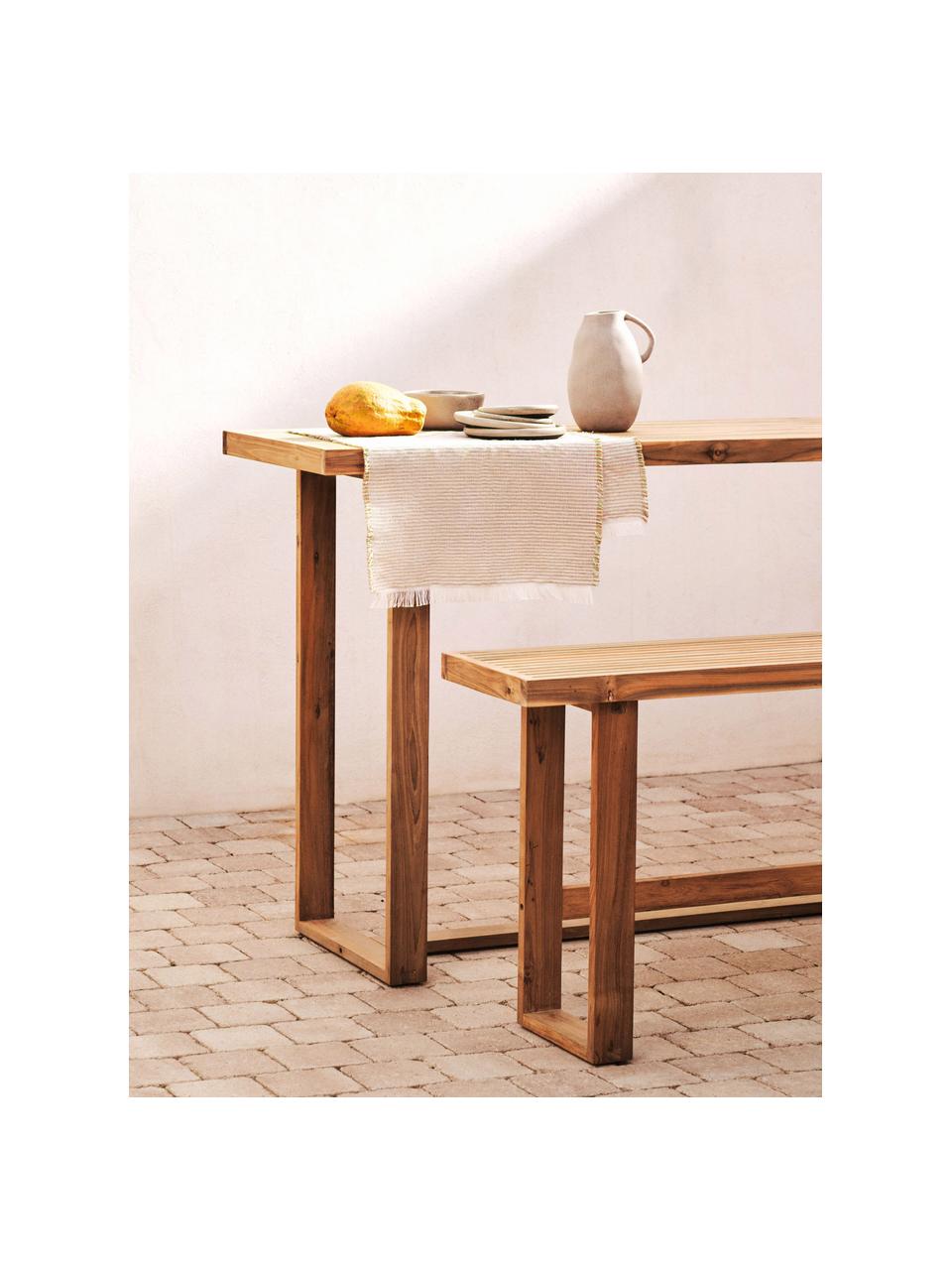 Table de jardin en teck recyclé Canadell, 140 x 70 cm, 100 % bois de teck, Teck, larg. 140 x prof. 70 cm