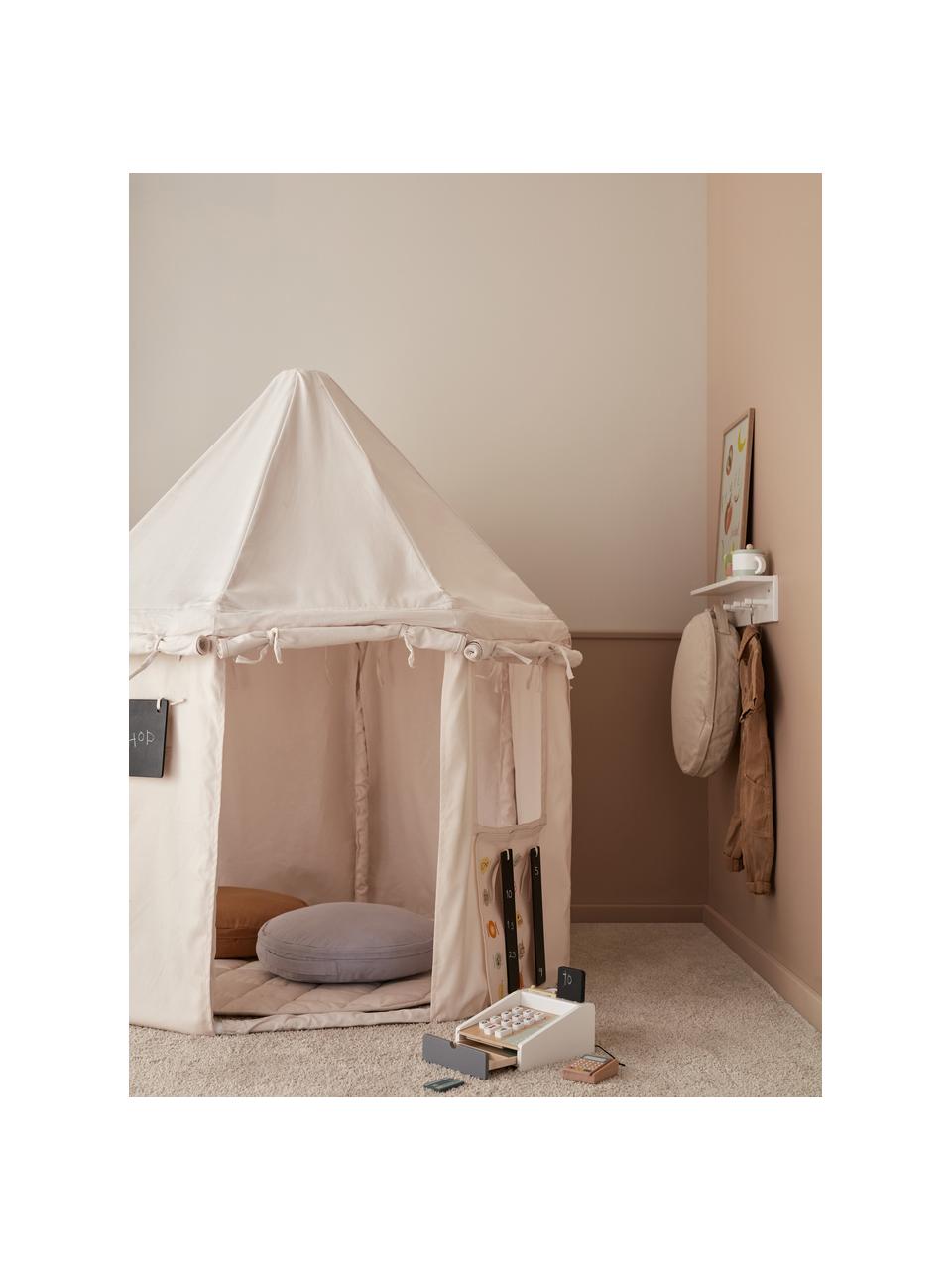 Maison de jeu en coton bio Pavilion, Blanc cassé, Ø 122 x haut. 142 cm