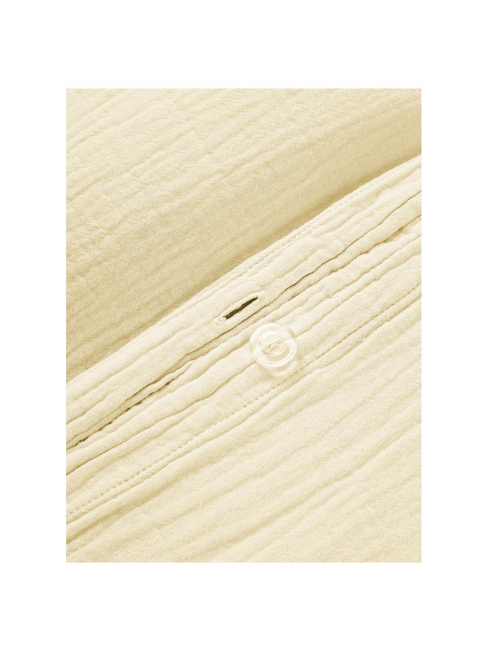 Mušelínový povlak na přikrývku Odile, Žlutá, Š 200 cm, D 200 cm