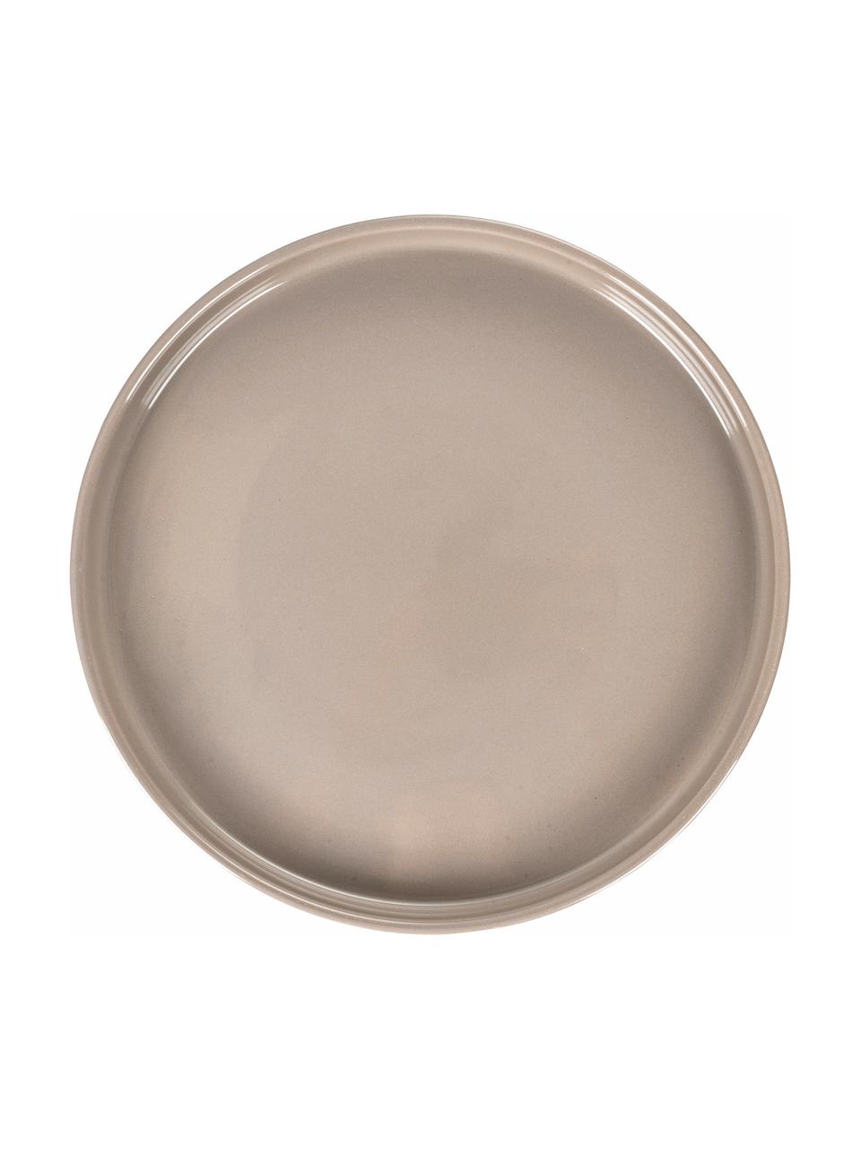 Service de table en grès cérame Gourment, 4 personnes (12 élém.), Grès cérame, Beige foncé, Lot de différentes tailles