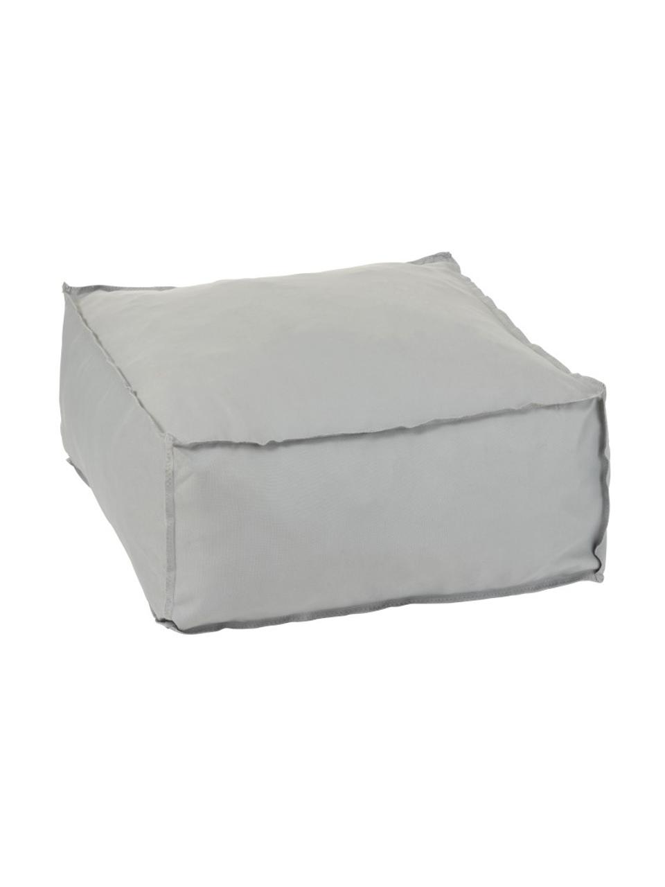 Poef Square, Bekleding: 100% polyester, Grijs, 60 x 28 cm