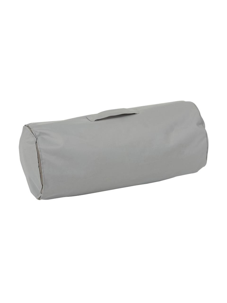 Poef Square, Bekleding: 100% polyester, Grijs, 60 x 28 cm