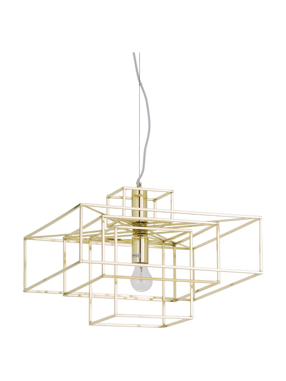 Lampa wisząca Cube, Mosiądz, S 46 x W 50 cm