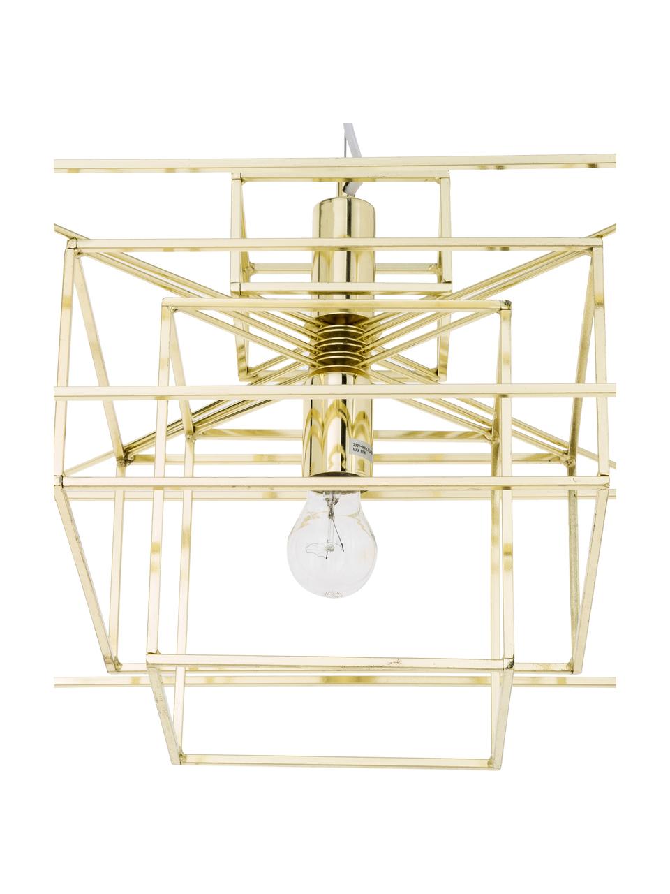 Lampa wisząca Cube, Mosiądz, S 46 x W 50 cm