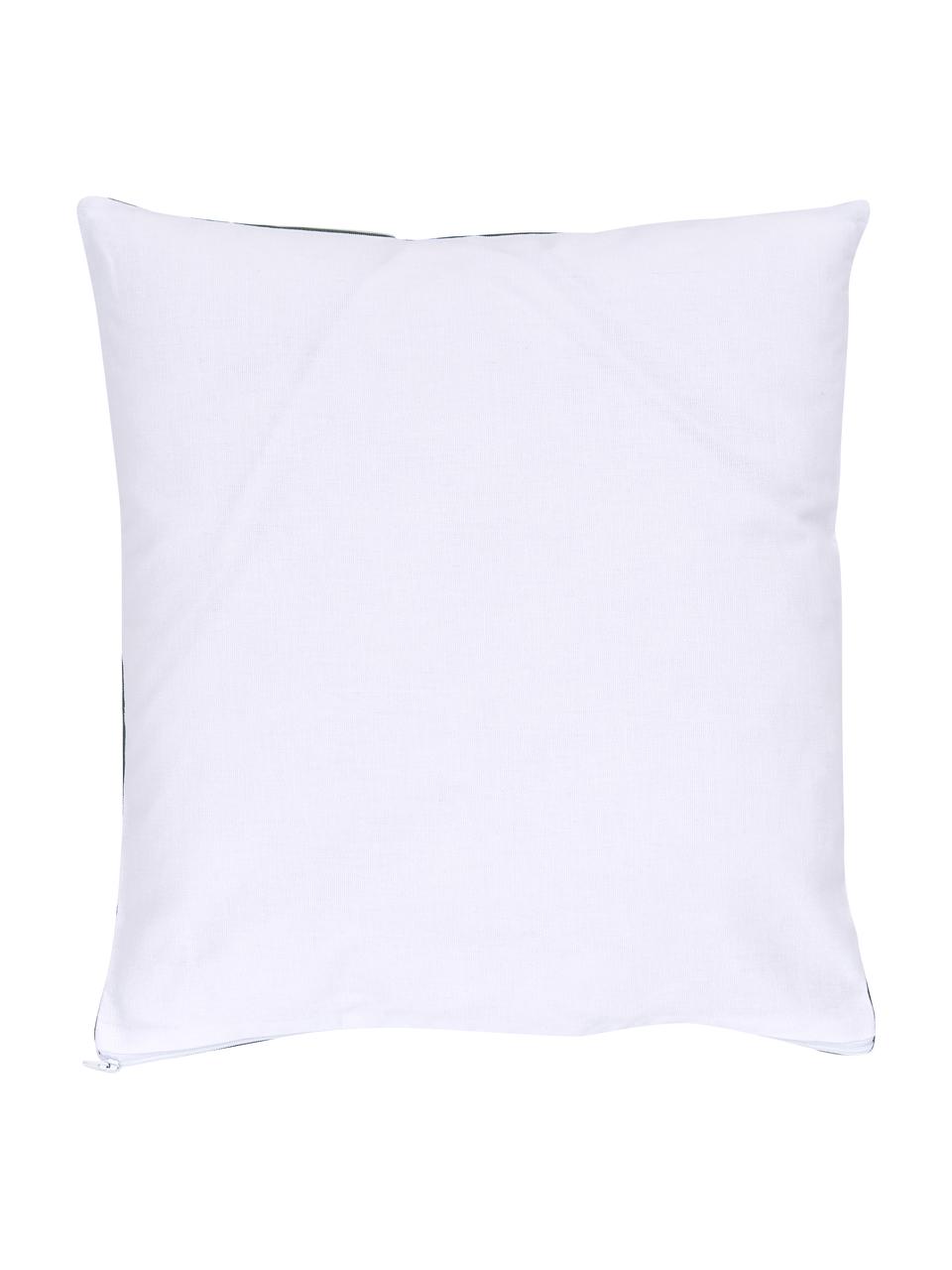 Housse de coussin verte 45x45 pur coton Rocking, Vert foncé