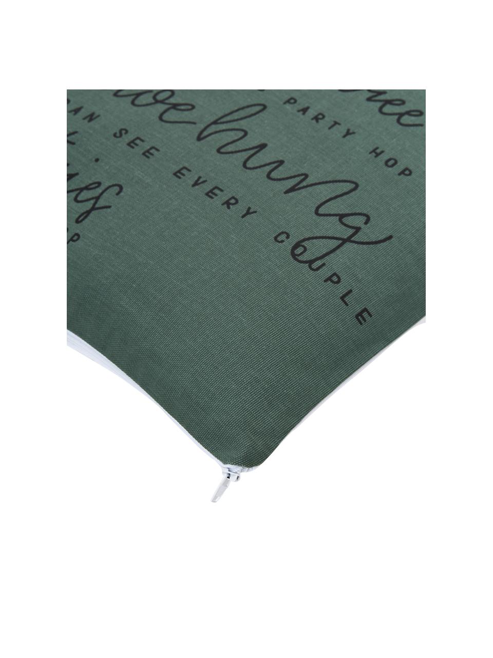 Poszewka na poduszkę z bawełny Rocking, 100% bawełna, Zielony, S 45 x D 45 cm