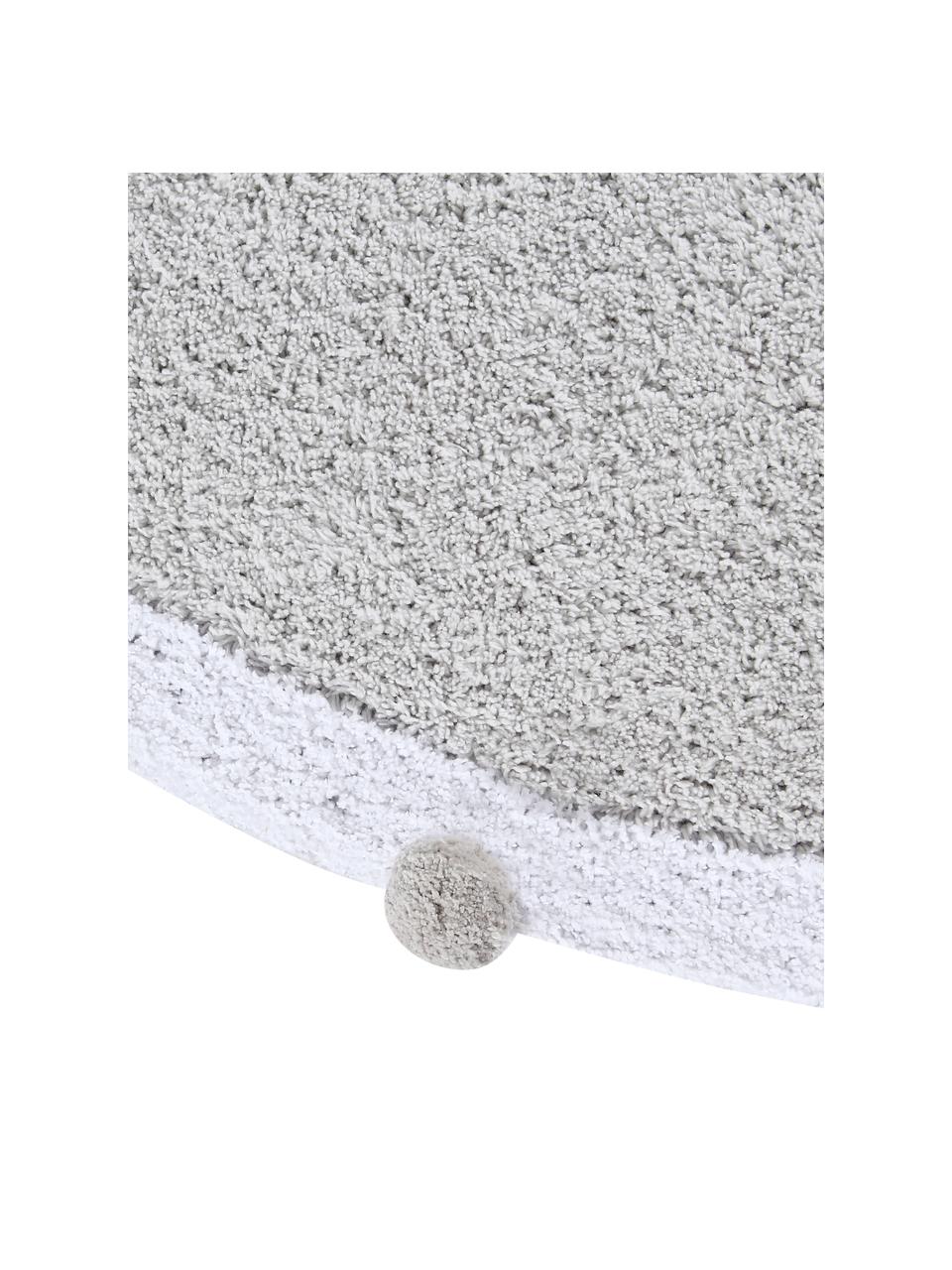 Tappeto rotondo lavabile Bubbly, 97% cotone riciclato, 3% altre fibre
Oeko-Tex Standard 100, Grigio chiaro, bianco, Ø 120 cm