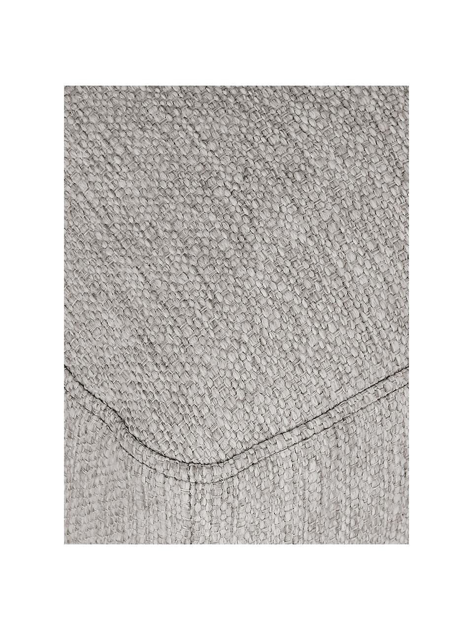 Sofa-Hocker Tribeca, Bezug: 100 % Polyester Der hochw, Gestell: Massives Kiefernholz, Webstoff Hellgrau, B 80 x T 80 cm