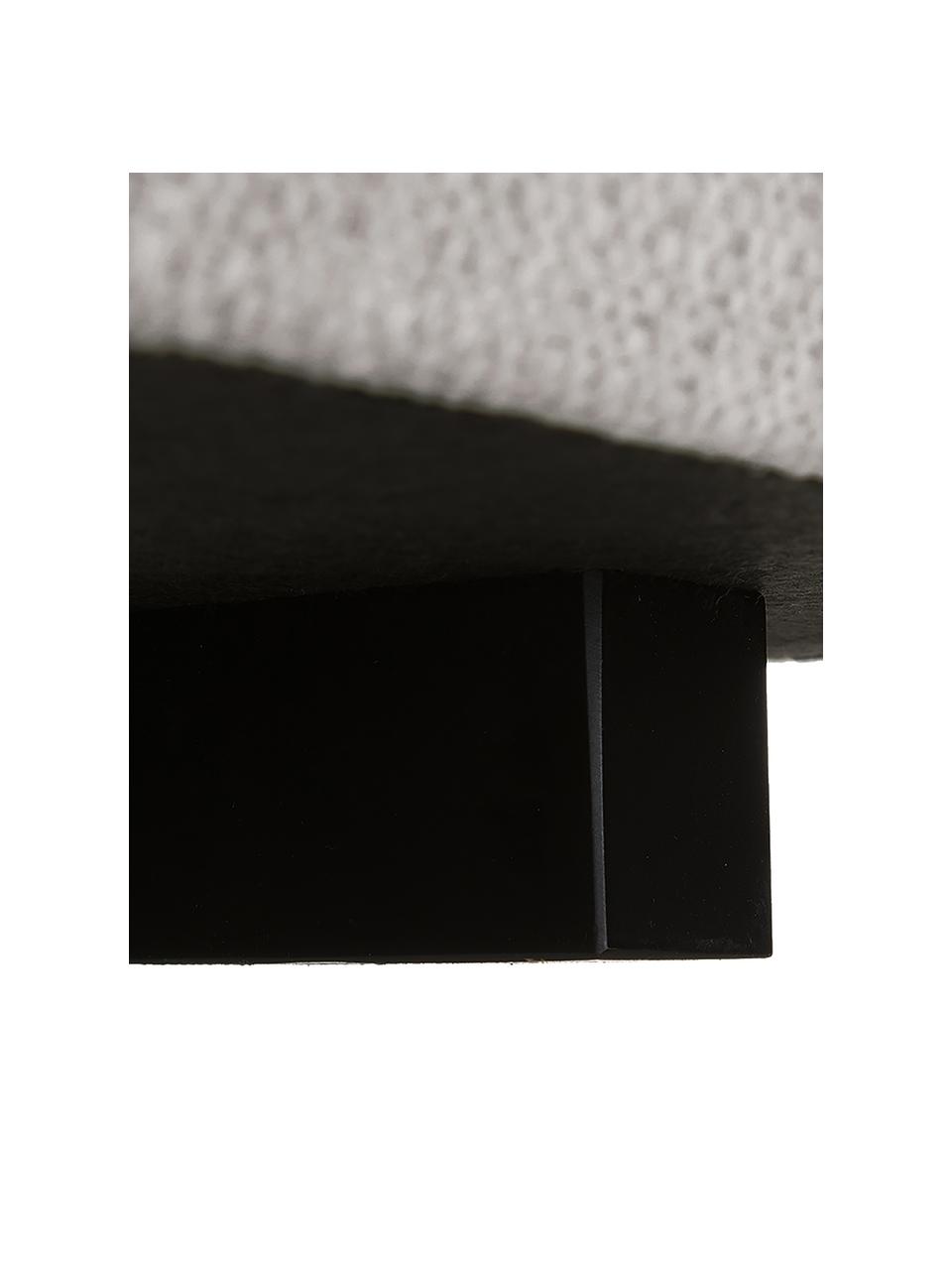 Sofa-Hocker Tribeca, Bezug: 100 % Polyester Der hochw, Gestell: Massives Kiefernholz, Webstoff Hellgrau, B 80 x T 80 cm