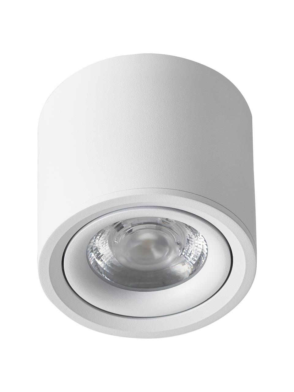 LED plafondspot Alivia, Gepoedercoat metaal, Wit, Ø 9  x H 7 cm