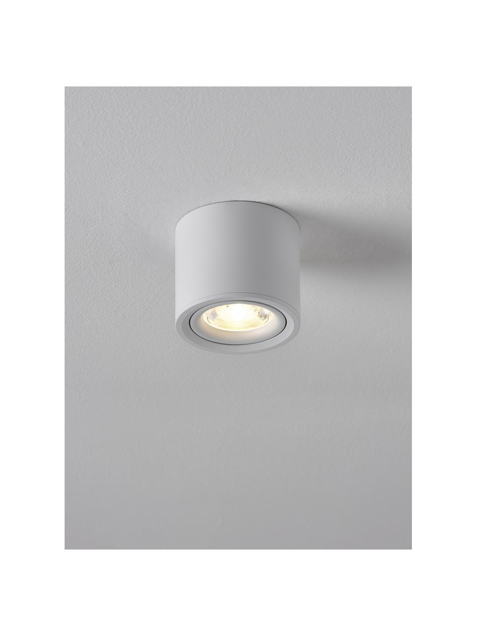 LED plafondspot Alivia, Gepoedercoat metaal, Wit, Ø 9  x H 7 cm