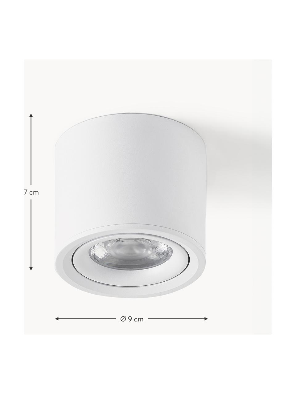 LED-Deckenspot Alivia, Metall, pulverbeschichtet, Weiß, Ø 9 x H 7 cm