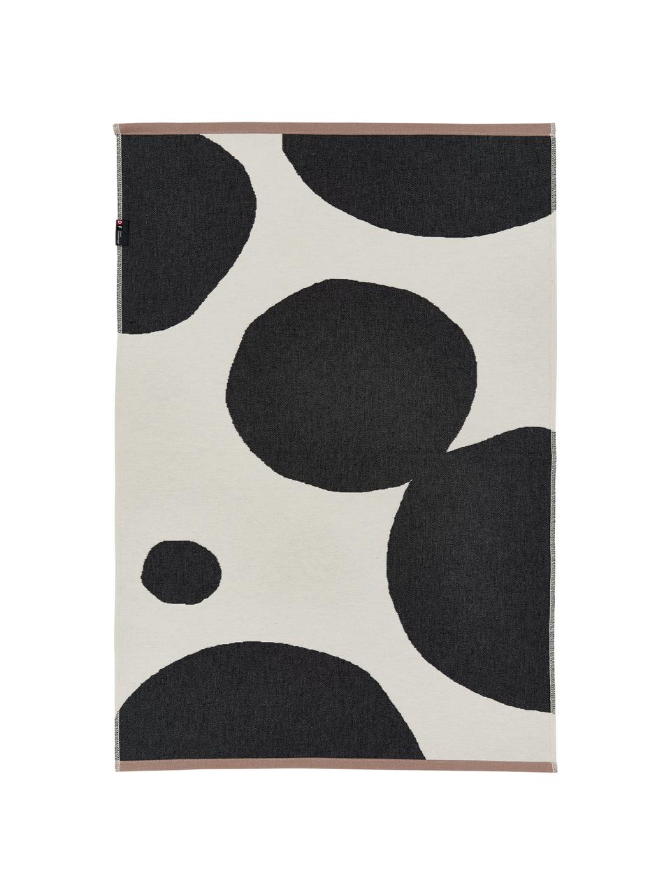 Teppich Goliath mit abstrakten Kreisen, 100% recycelte Baumwolle, Mehrfarbig, B 75 x L 120 cm (Grösse XS)