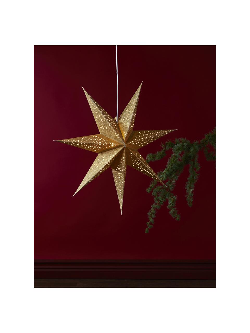 Estrella decorativa de papel Blinka, Papel, Dorado, Ø 60 cm