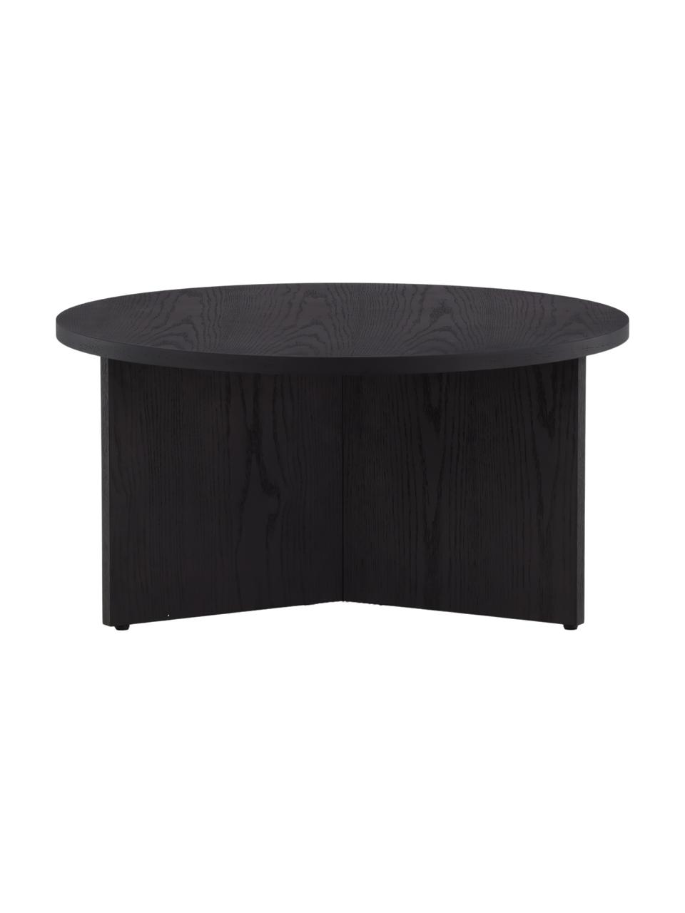 Ronde houten salontafel Saltö, MDF, Houtkleurig, Ø 65 x H 33 cm