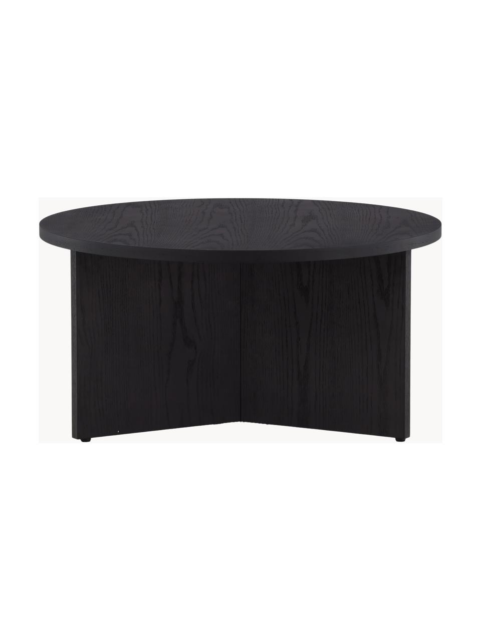 Kulatý dřevěný konferenční stolek Saltö, MDF deska (dřevovláknitá deska střední hustoty), Dřevo, Ø 65 cm, V 33 cm