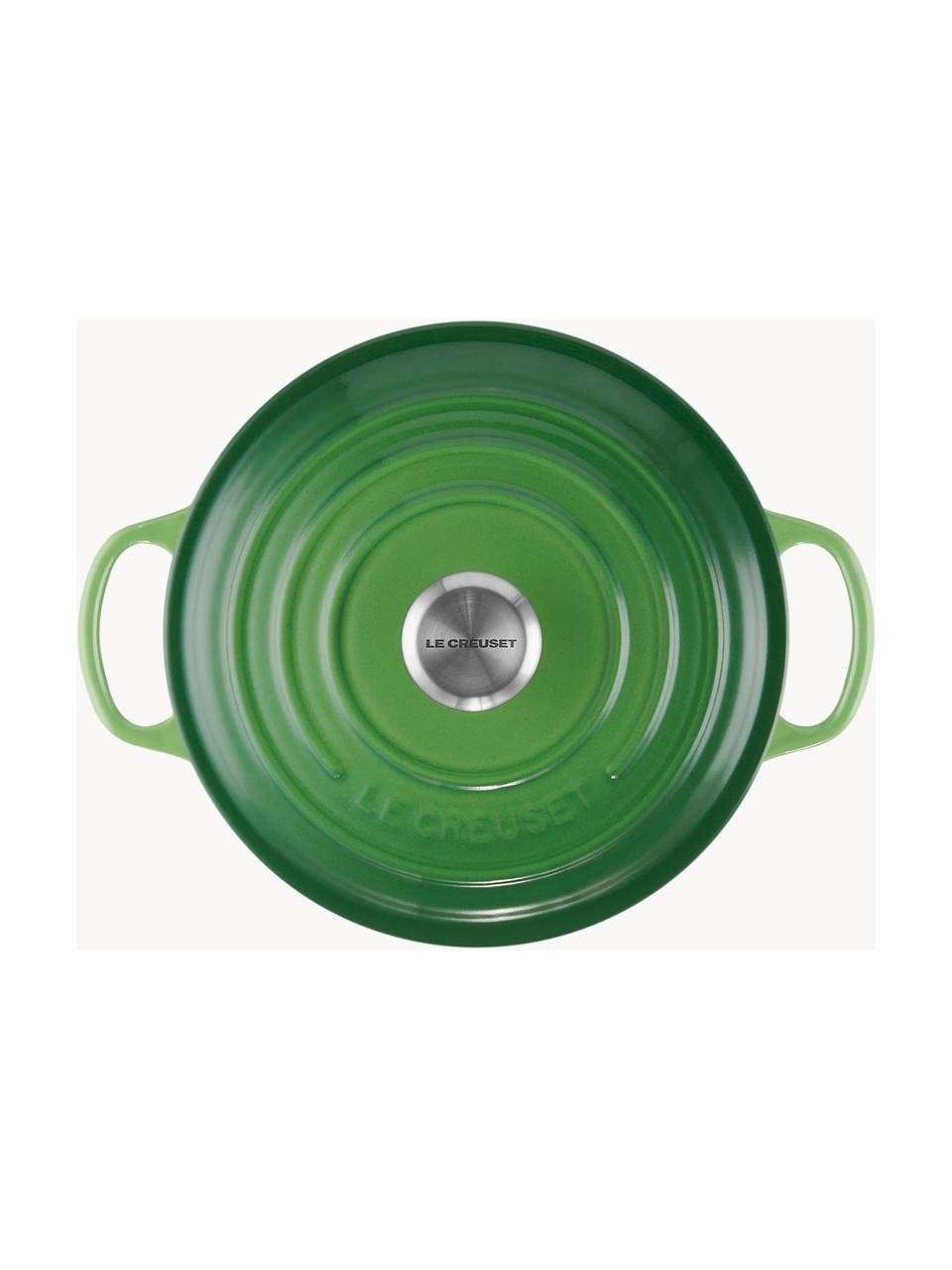 Cocotte redonda de hierro fundido Signature Collection, Hierro fundido esmaltado, Tonos verdes, Ø 20 x Al 12 cm, 2,4 L