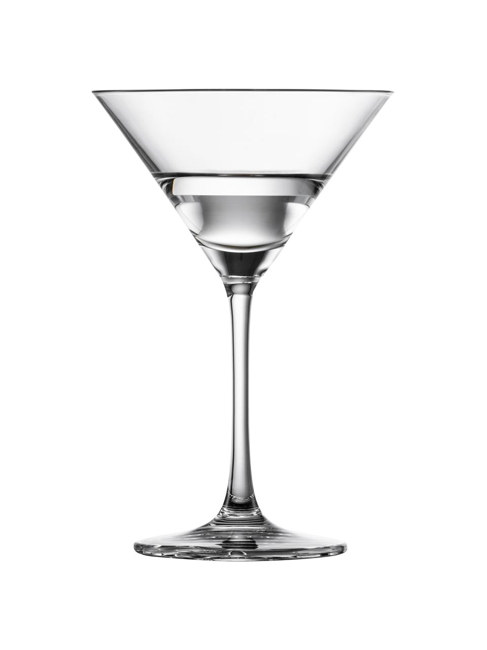 Kristall-Cocktailgläser Echo, 4 Stück, Tritan-Kristallglas, Transparent, Ø 10 x H 16 cm, 160 ml
