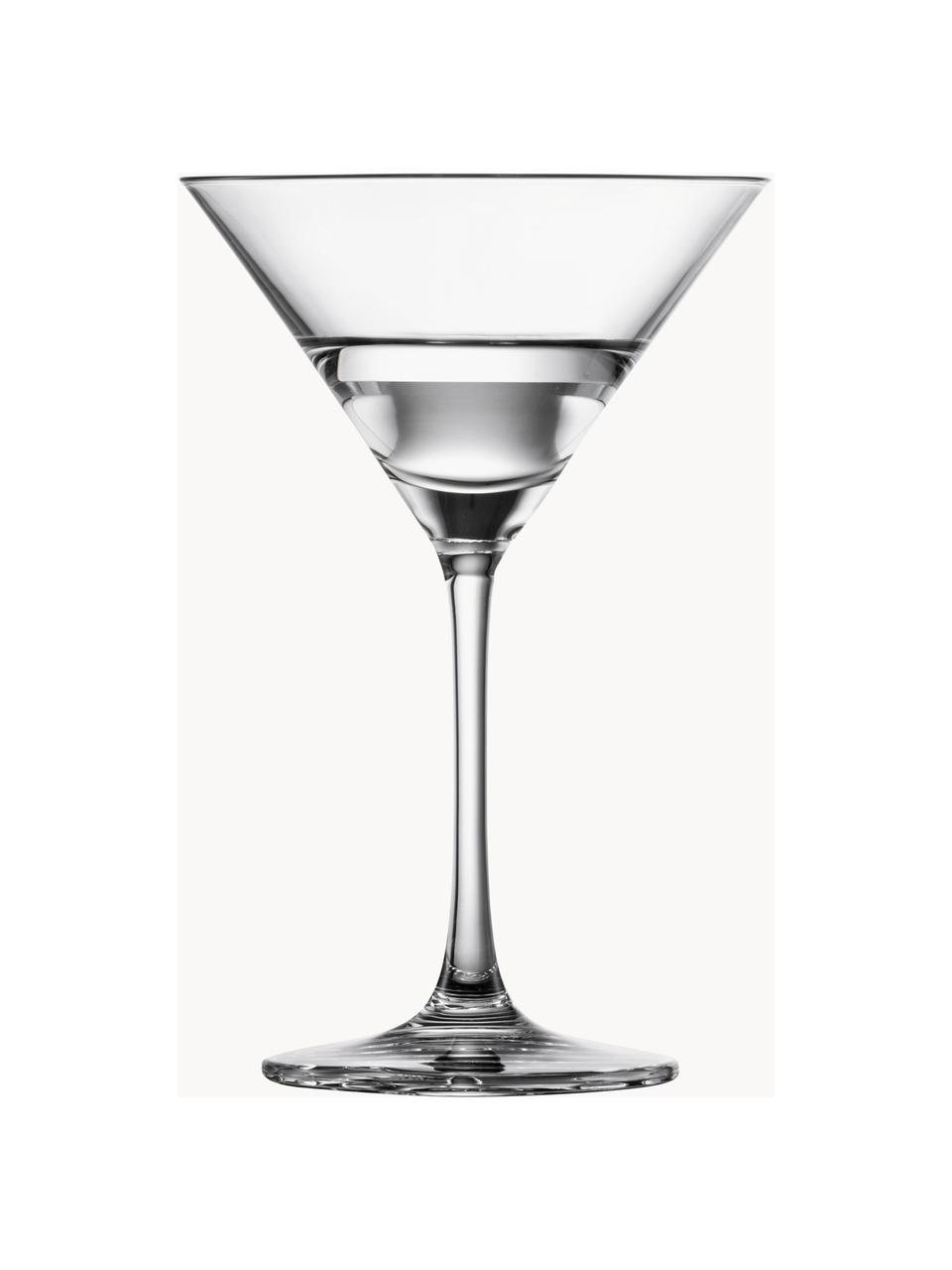 Copas martini de cristal Echo, 4 uds., Cristal Tritan, Transparente, Ø 10 x Al 16 cm, 160 ml