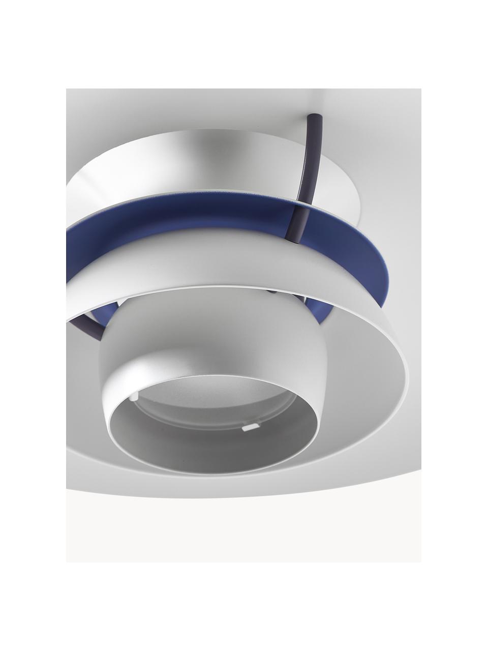 Lámpara de techo PH 5, tamaños diferentes, Cable: cubierto en tela, Blanco, azul real, Ø 50 x Al 27 cm