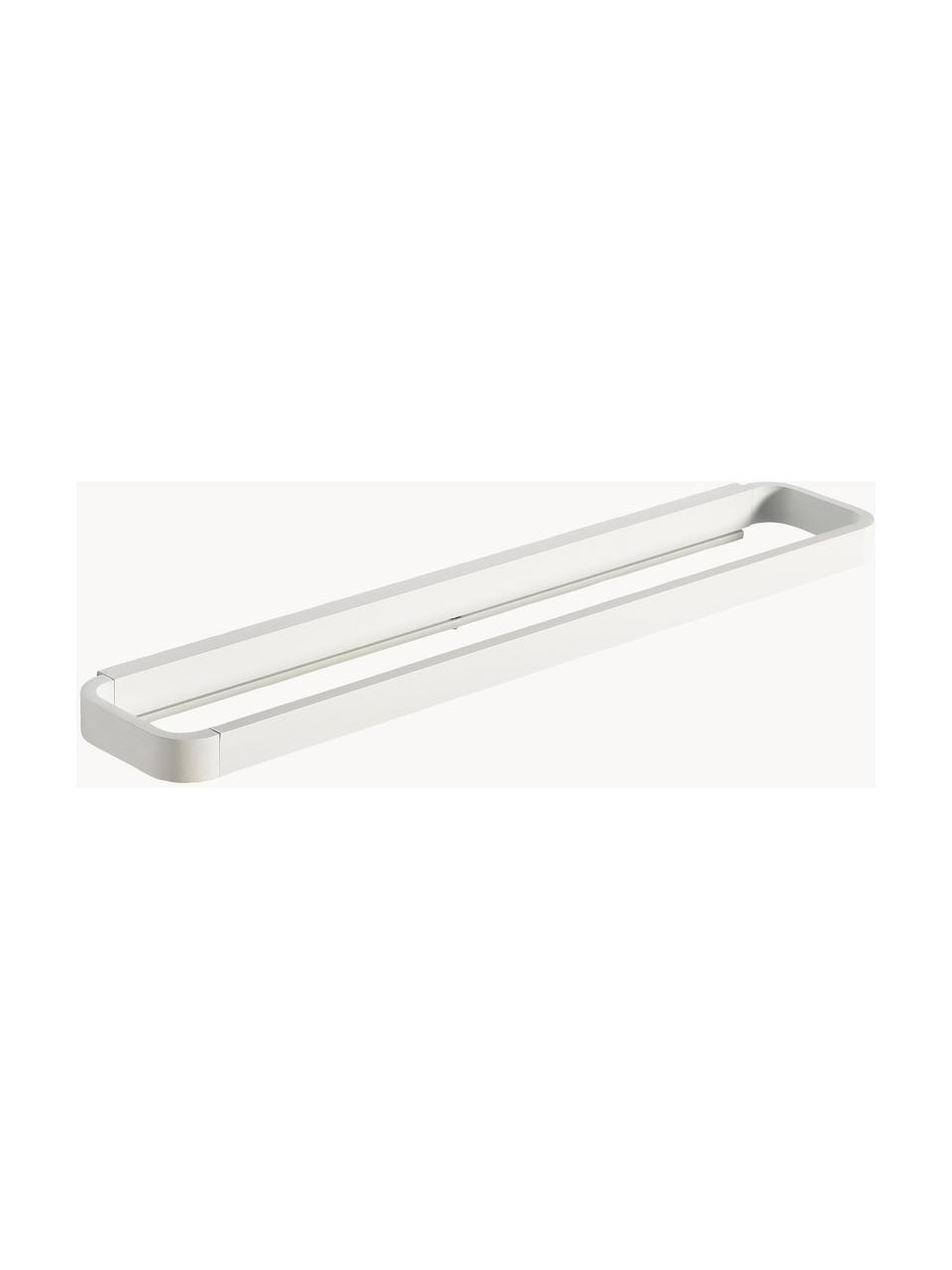 Handdoekenhouder Rim van metaal, Gecoat aluminium, Wit, B 44 x H 3 cm