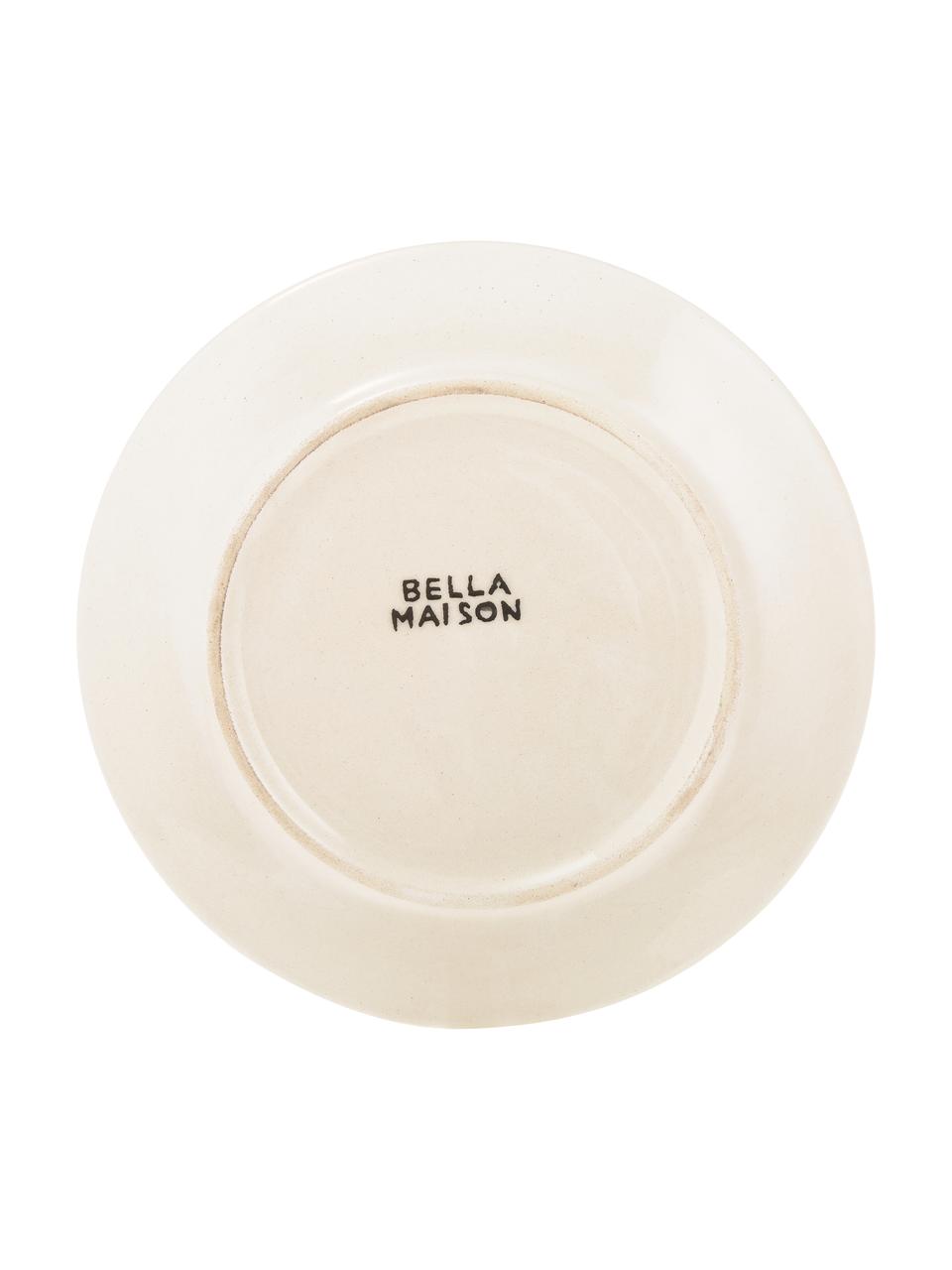 Ručně vyrobené snídaňové talíře s barevným přechodem Pure, 6 ks, Keramika, Modrá, bílá, Ø 21 cm