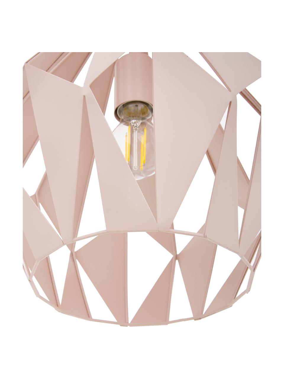 Lampa wisząca w stylu scandi Carlton, Odcienie morelowego, Ø 31 x W 40 cm