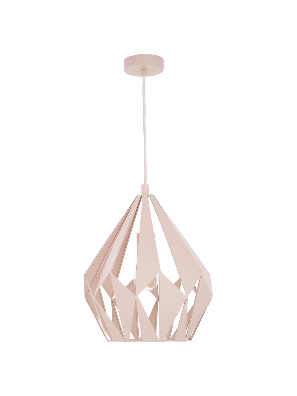 Závesná lampa v škandinávskom štýle Carlton, Marhuľová, Ø 31 x V 40 cm