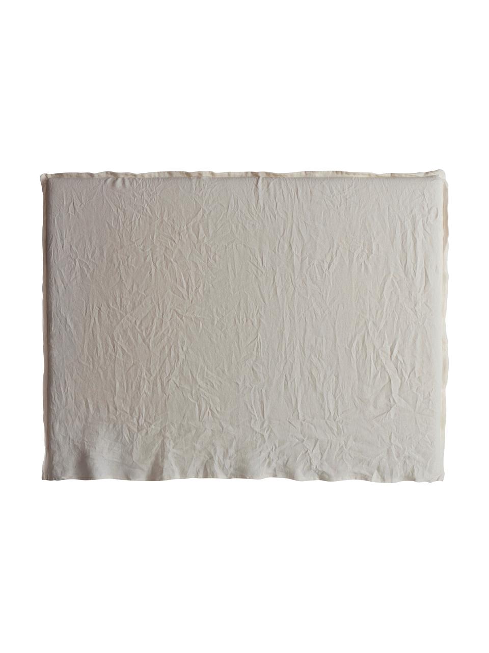 Ľanové čelo postele Palma, Béžová, Š 160 x V 122 cm