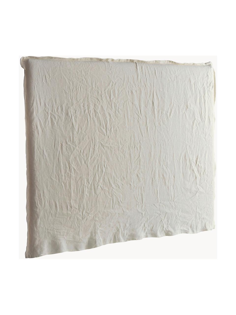 Cabecero de lino Palma, Tapizado: 100% lino, Tejido beige, An 160 x Al 122 cm