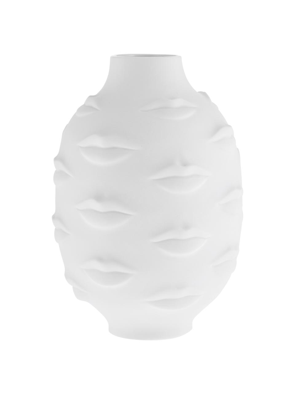 Dizajnová váza z porcelánu Gala, Porcelán, Biela, Ø 15 x V 25 cm